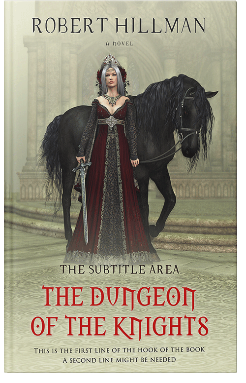 Front view of Premade Fantasy Book Cover - Heathered Gray