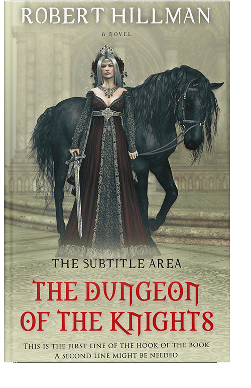 Front view of Taupe Gray #435 - Premade Fantasy Book Cover