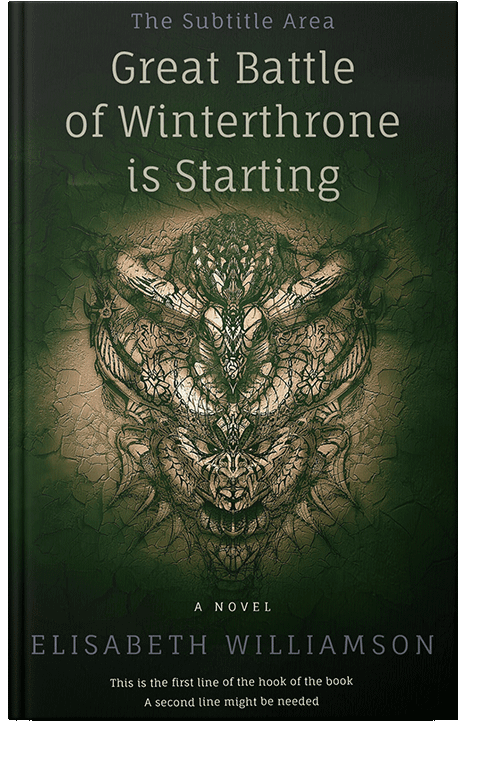 Front view of Indian Khaki #439 - Premade Fantasy Book Cover