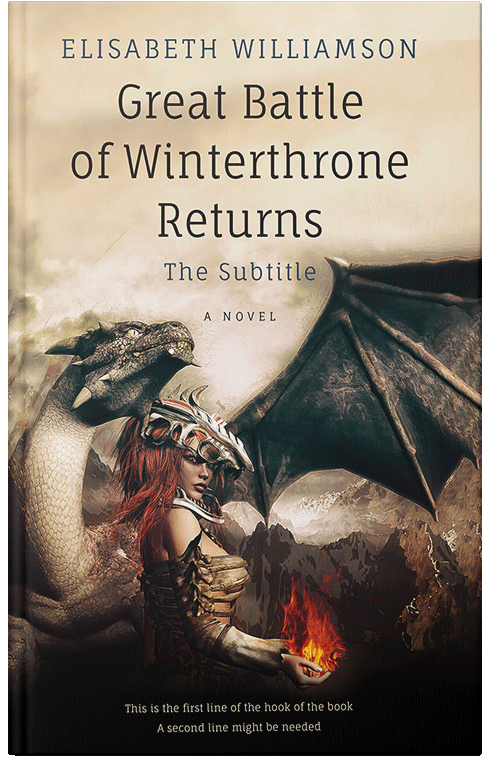 Front view of Premade Fantasy Book Cover - Woodsmoke