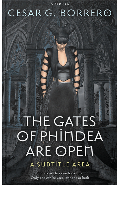 Front view of Shark #444 - Premade Fantasy Book Cover