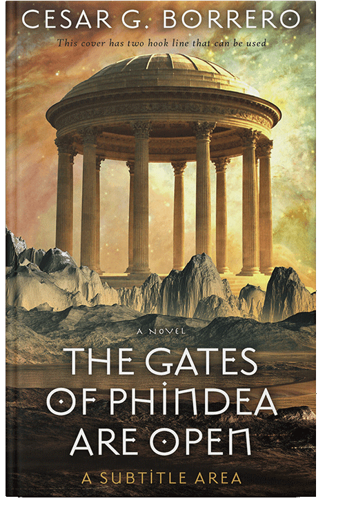 Front view of Lisbon Brown #447 - Premade Science Fiction Book Cover