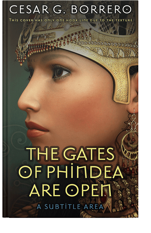 Front view of Antique Brass #451 - Premade Fantasy Book Cover