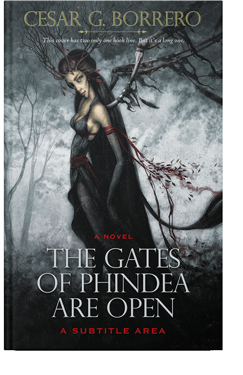 Front view of Powder Ash #452 - Premade Fantasy Book Cover