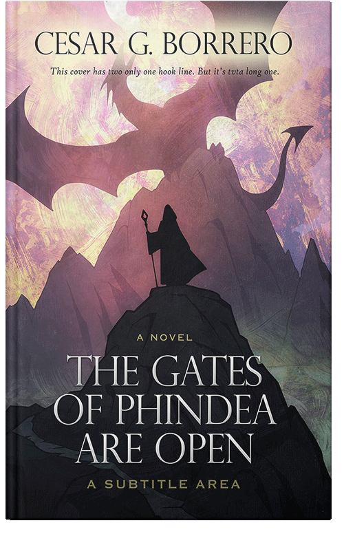 Front view of Premade Fantasy Book Cover - Bone