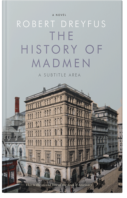 Front view of Gray Nickel #481 - Premade Historical Book Cover