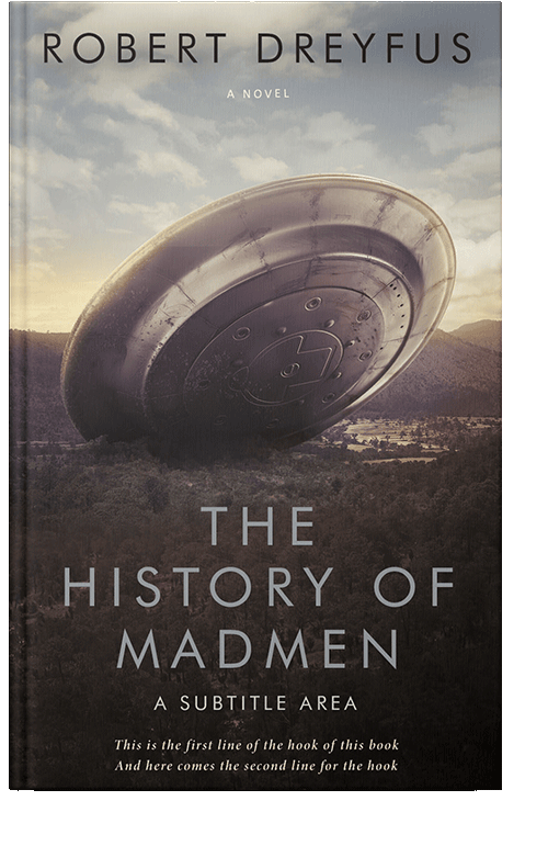 Front view of Foggy Gray #482 - Premade Science Fiction Book Cover