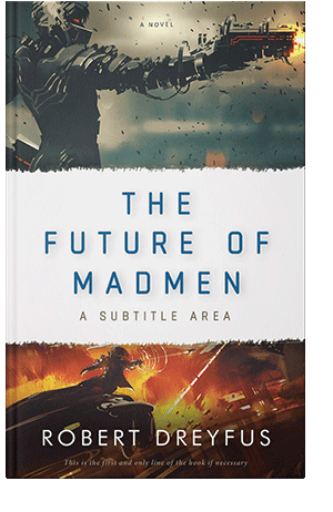 Pre Made Book Cover Almond