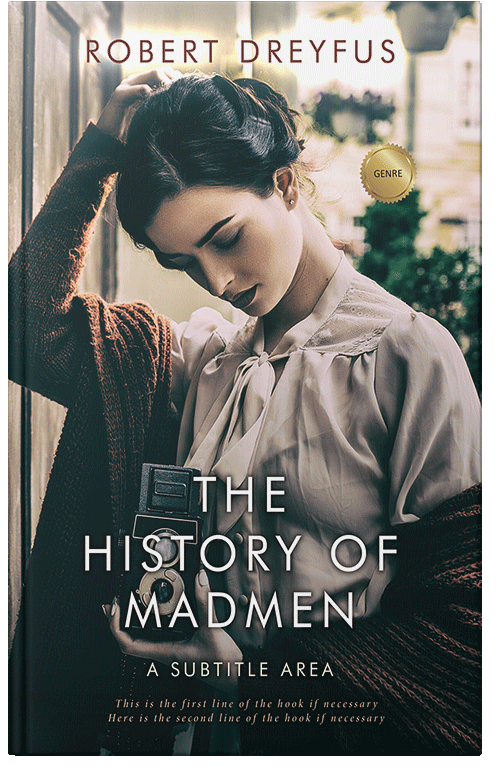 Front view of Premade Historical Book Cover - Vanilla