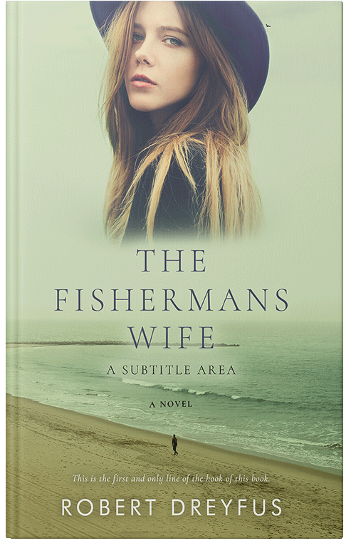 Front view of Premade Romance Book Cover - Green Mist