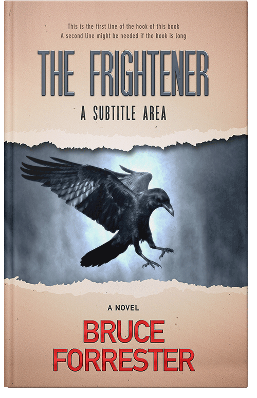 Front view of Soft Amber #544 - Premade Horror Book Cover