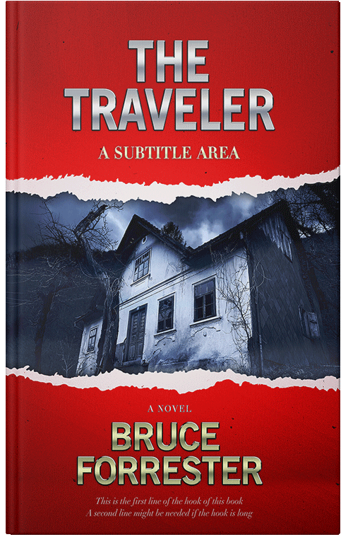 Front view of Premade Horror Book Cover - Silver Sand