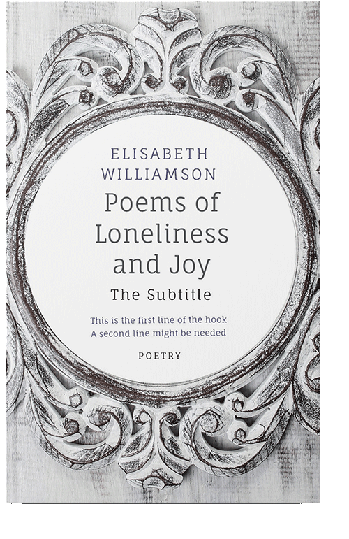 Front view of Iron #566 - Premade Poetry Book Cover