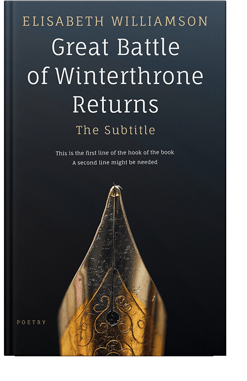 Front view of Bunker #571 - Premade Poetry Book Cover