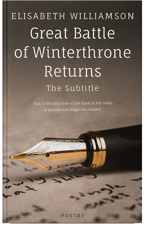 Front view of Sand Dune #572 - Premade Poetry Book Cover