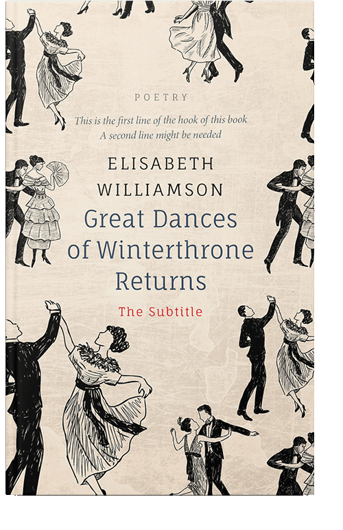 Front view of Albescent White #575 - Premade Historical Book Cover