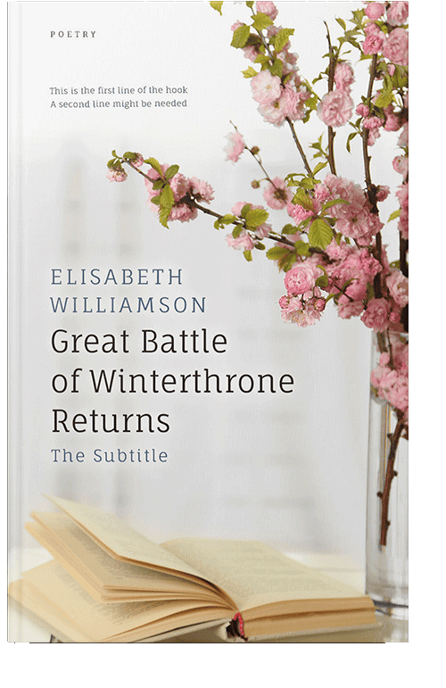 Front view of Pearl Bush #579 - Premade Poetry Book Cover