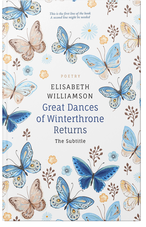 Front view of Premade Poetry Book Cover - Tasman