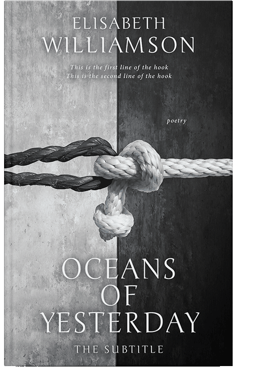 Front view of Silver Sand #602 - Premade Poetry Book Cover