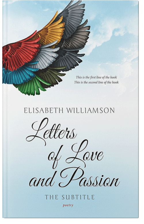 Front view of Premade Poetry Book Cover - Iceberg