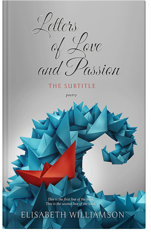 Front view of Premade Business Book Cover - Silver