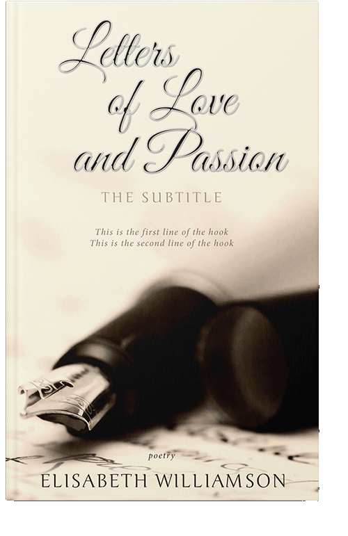 Front view of Eternity #608 - Premade Poetry Book Cover