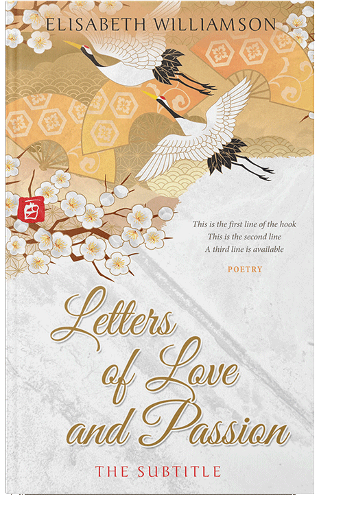 Front view of Dawn Pink #610 - Premade Poetry Book Cover