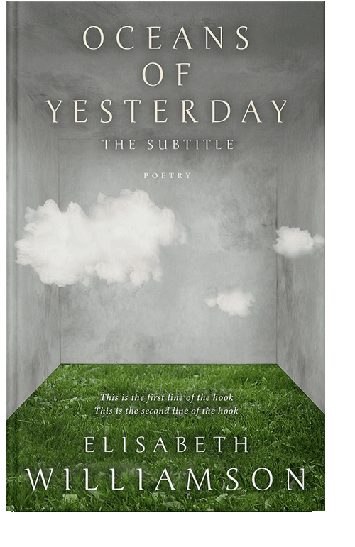 Front view of Limed Ash #620 - Premade Abstract Book Cover