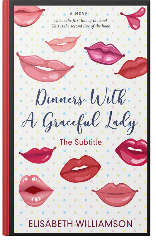 Front view of Premade Romance Book Cover - Chestnut Rose