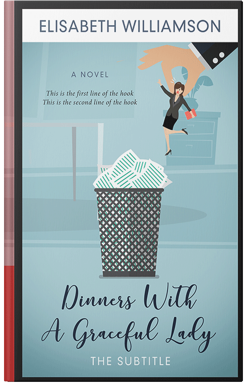 Front view of Premade Business Book Cover - Jungle Mist