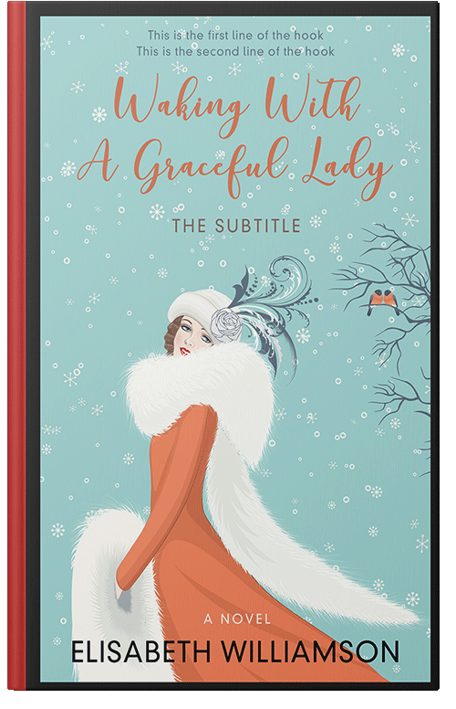 Front view of Premade Abstract Book Cover - Sinbad