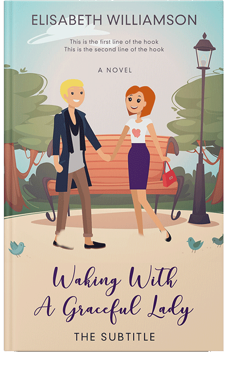 Front view of Satin Linen #654 - Premade Chick Lit Book Cover