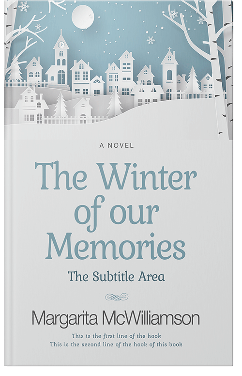 Front view of Premade Children's Book Cover - Black Haze