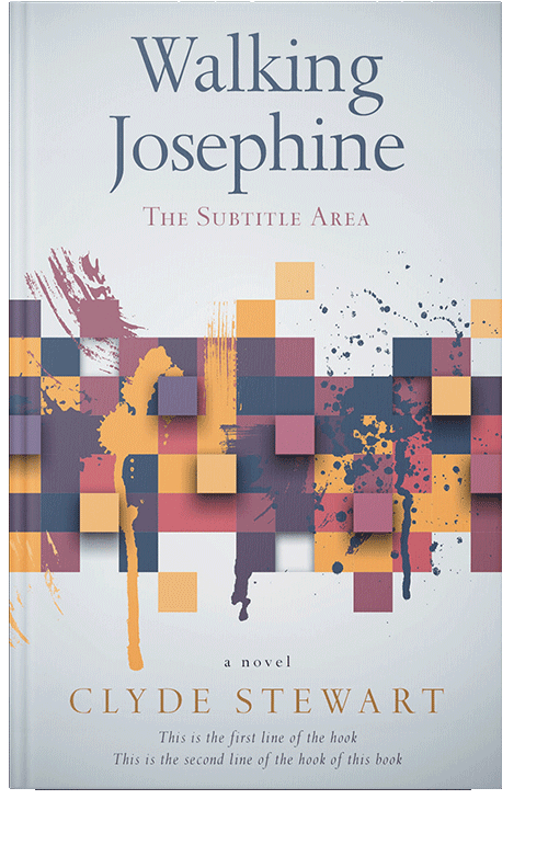 Front view of Iron #681 - Premade Abstract Book Cover