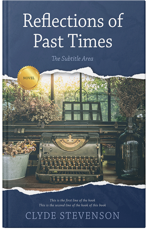 Front view of Pickled Bluewood #695 - Premade Historical Book Cover