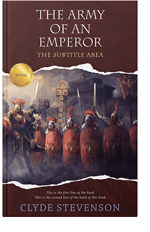 Pre Made Book Cover Crater Brown