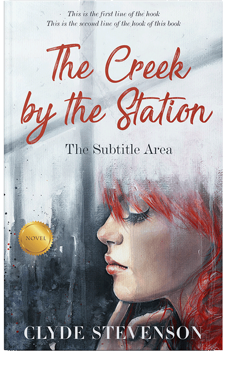 Front view of Bright Gray #706 - Premade Romance Book Cover