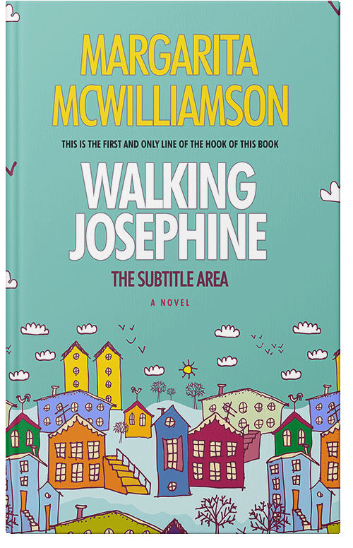 Front view of Premade Abstract Book Cover - Neptune