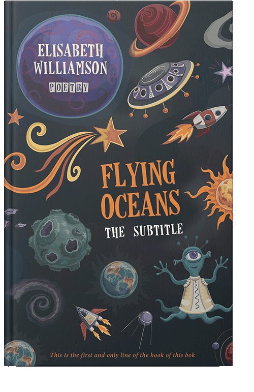 Front view of Outer Space #774 - Premade Science Fiction Book Cover