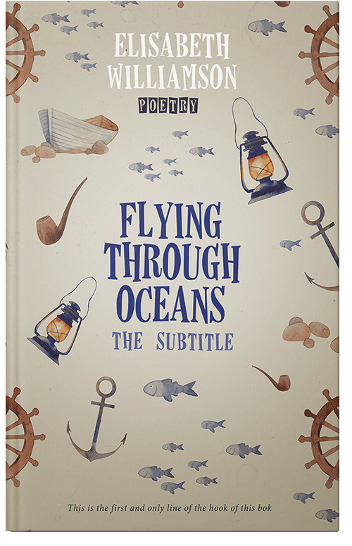 Front view of Premade Travel Book Cover - Sisal