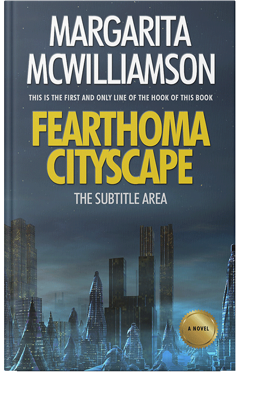 Front view of Oxford Blue #799 - Premade Science Fiction Book Cover