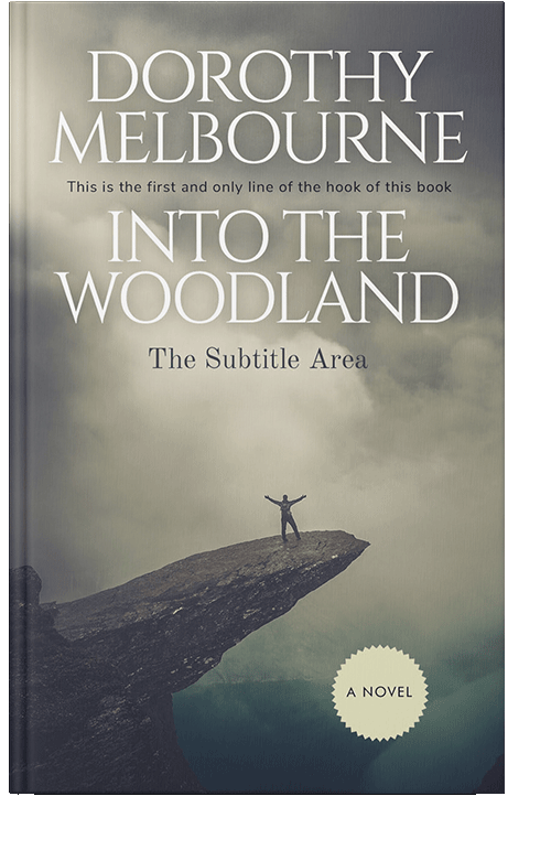 Front view of Natural Gray #803 - Premade Literary Fiction Book Cover