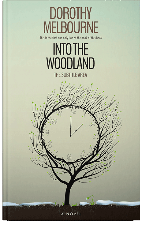 Front view of Pale Leaf #812 - Premade Fantasy Book Cover