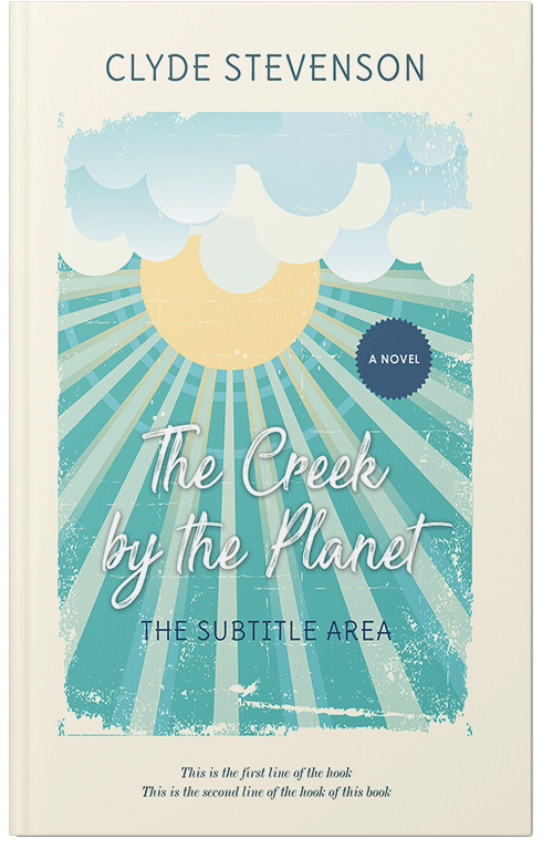 Front view of Premade Poetry Book Cover - Tradewind