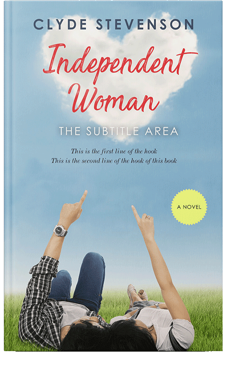 Front view of Rock Blue #869 - Premade Romance Book Cover