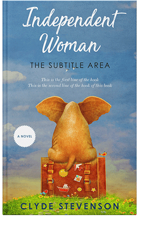 Pre Made Book Cover Hippie Blue