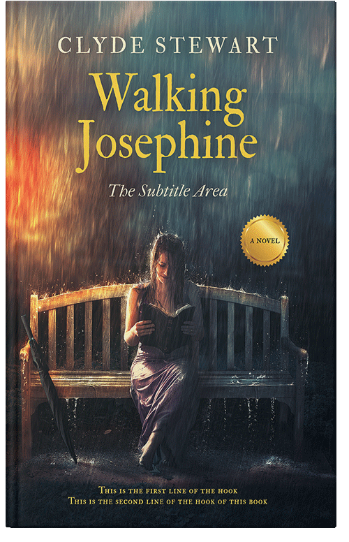 Front view of Premade Romance Book Cover - Outer Space