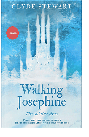 Pre Made Book Cover Curious Blue