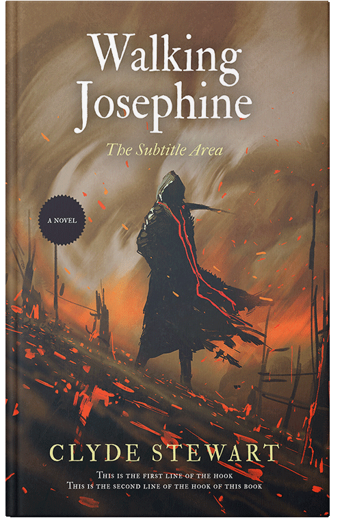 Front view of Premade Mystery & Thriller & Suspense Book Cover - Tobacco Brown