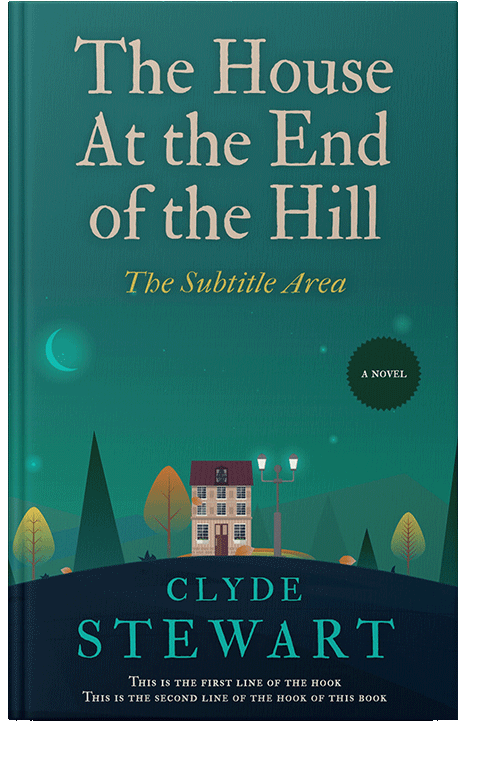 Front view of Deep Sea Green #907 - Premade Nature Book Cover